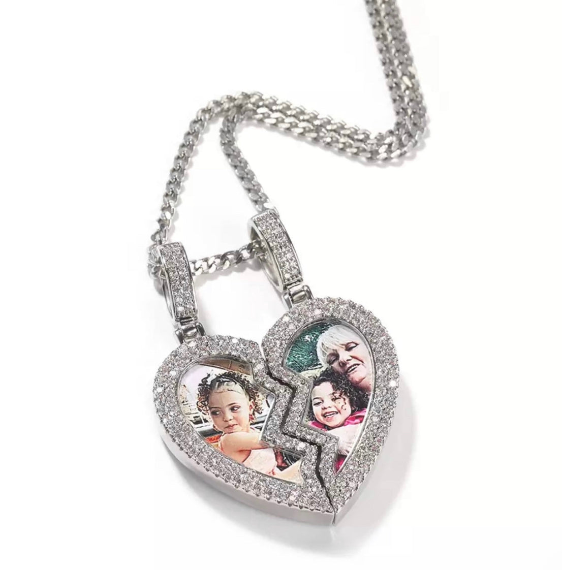 Split Custom Photo Necklace