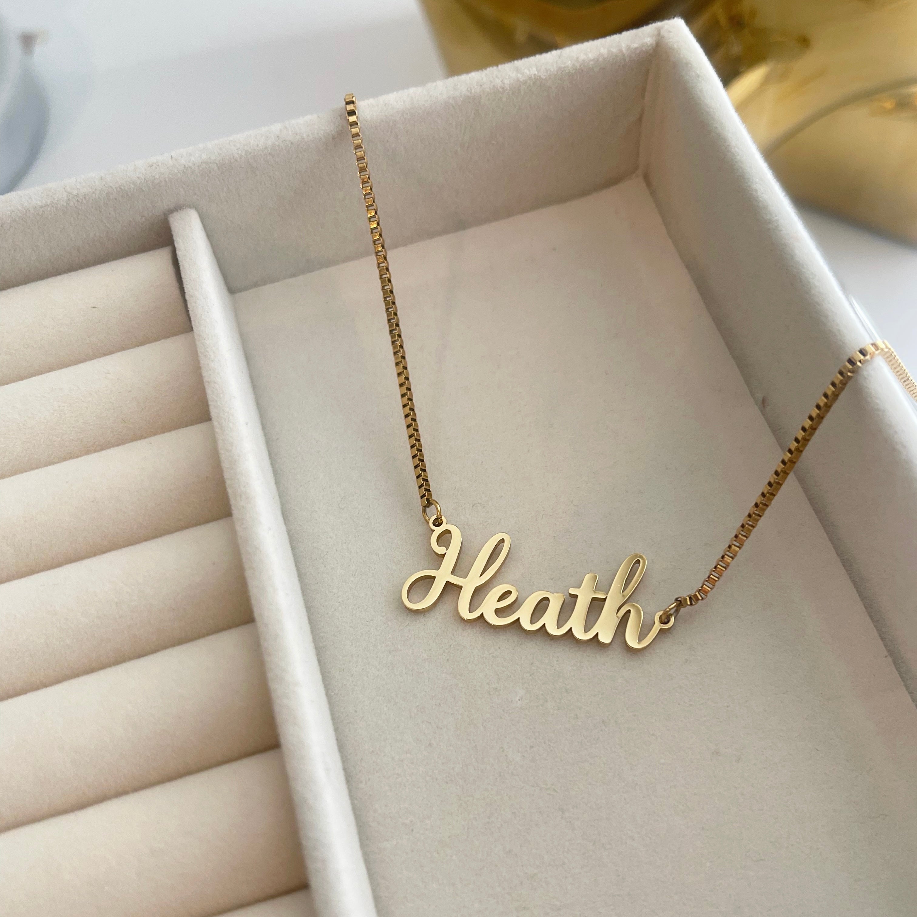 Name Necklace Personalized Necklace Gold