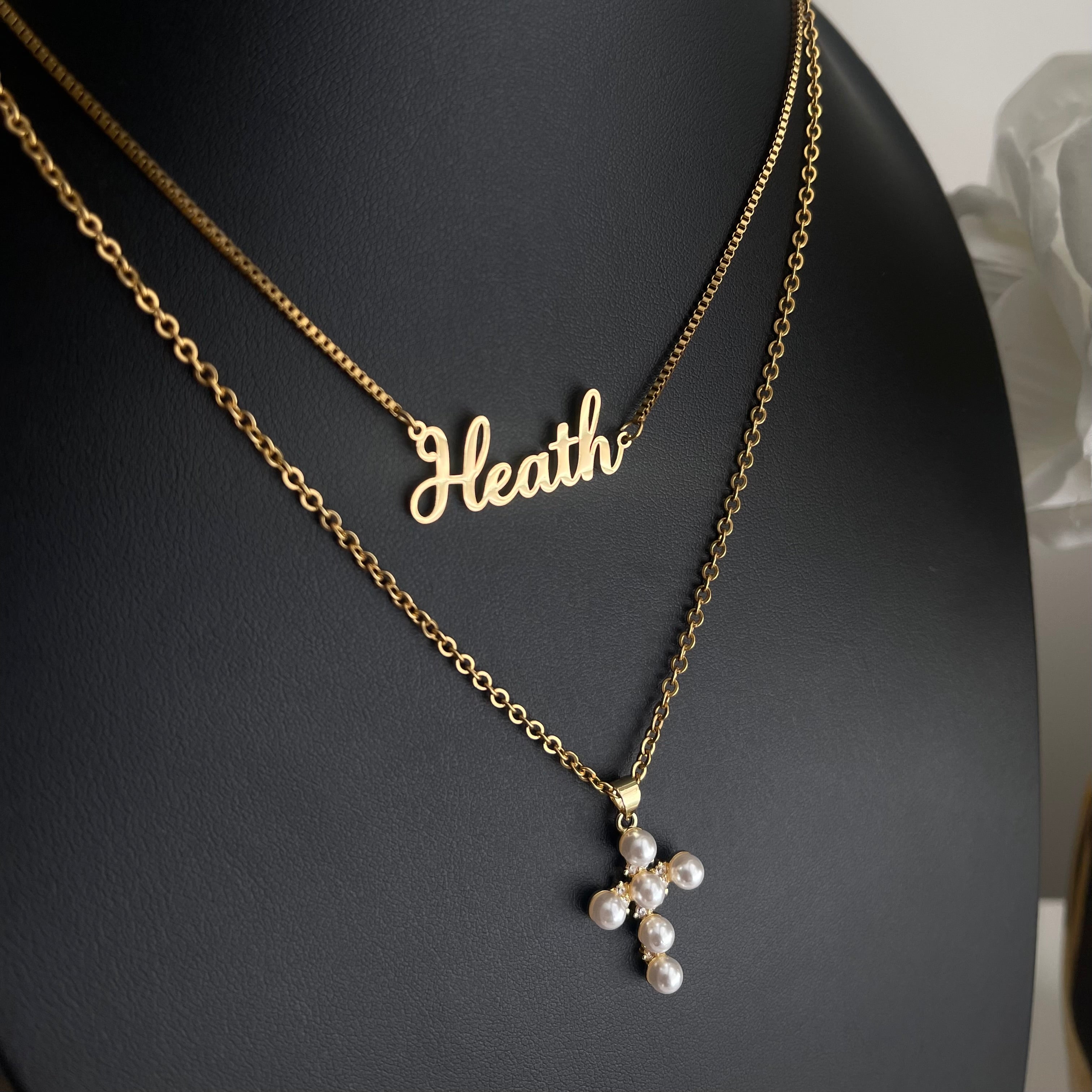 Pearl Cross Necklace