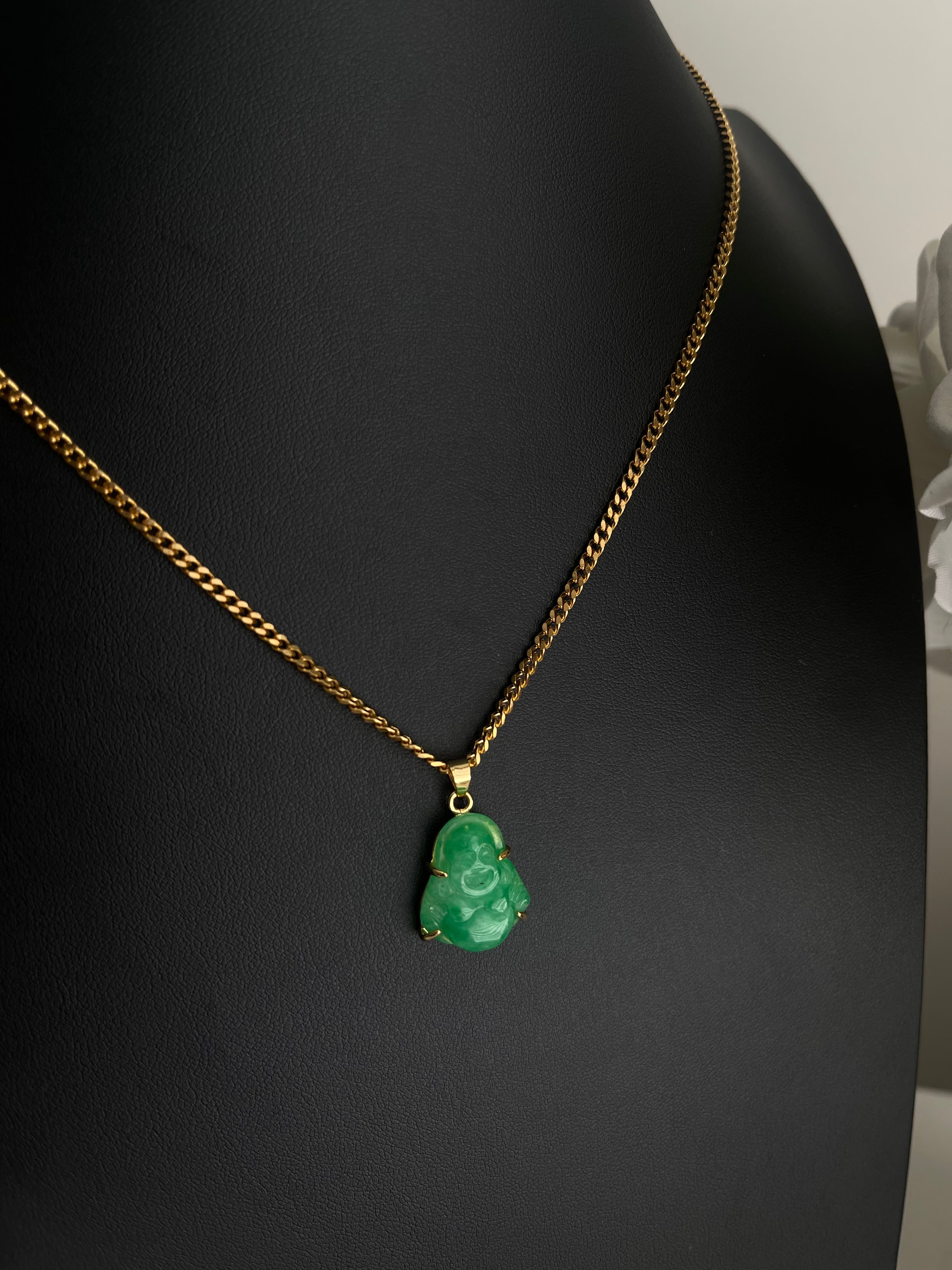 Small buddha necklace