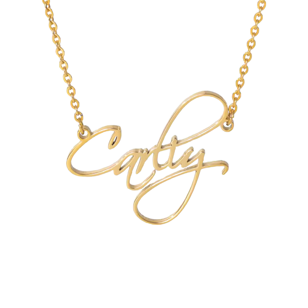 Personalized Script Name Necklace